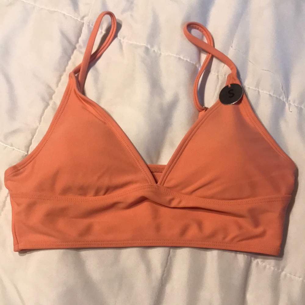 Small Coral swim top